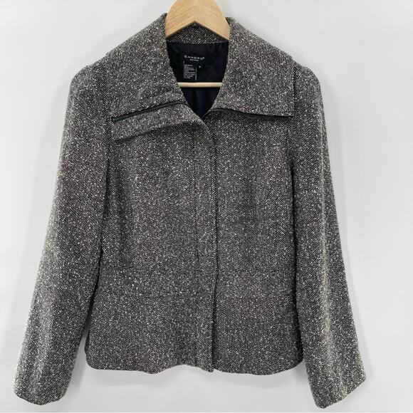 Sandro Vintage Structured Full Zip Herringbone Tweed Blazer
Jacket Size Med - Picture 1 of 11